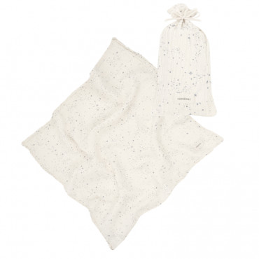 Lange double gaze de coton Wabi-Sabi - Blue milky way