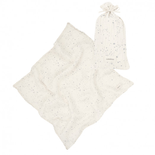 Lange double gaze de coton Wabi-Sabi - Blue milky way