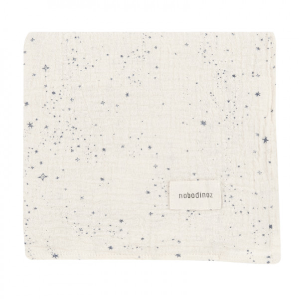 Lange double gaze de coton Wabi-Sabi - Blue milky way