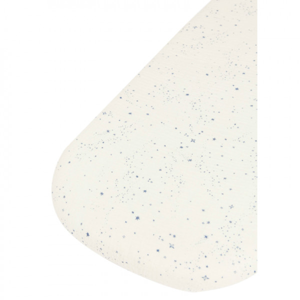 Drap housse pour couffin 40 x 80 cm Wabi Sabi - Blue milky way