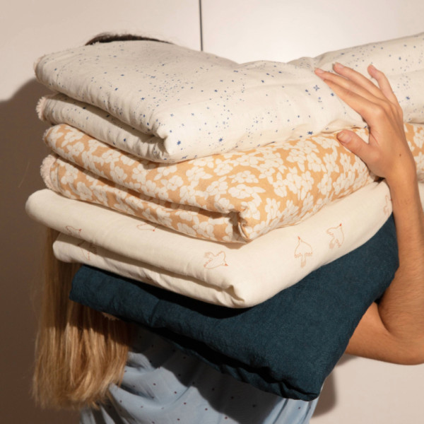 Couverture d'hiver 70 x 100 cm Wabi sabi - Brown hoshi birds