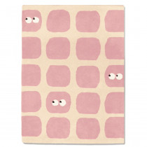 Tapis tufté coton bio - Bidules rose