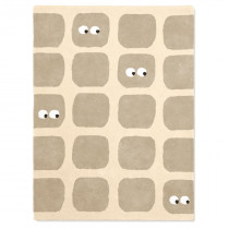 Tapis tufté coton bio - Bidules beige