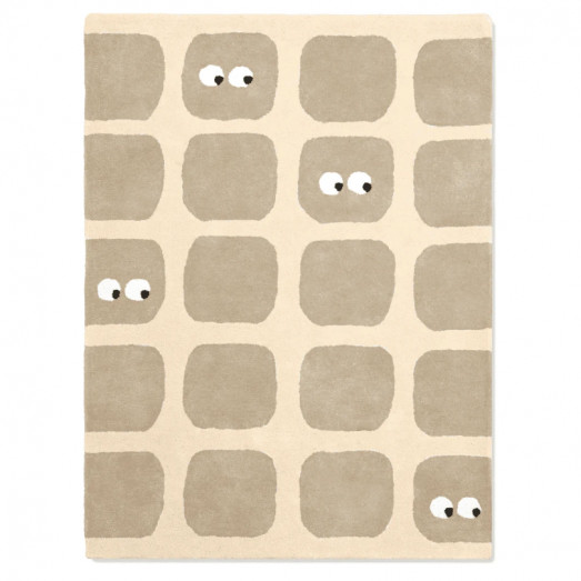 Tapis tufté coton bio - Bidules beige