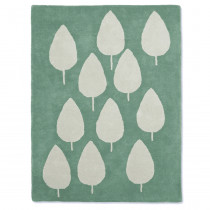 Tapis tufté coton bio - Forêt vert