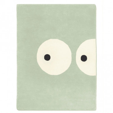 Tapis tufté coton bio - Zoeils vert