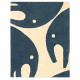 Tapis tufté coton - Eléphant bleu