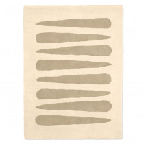 Tapis tufté coton bio - Mikado beige