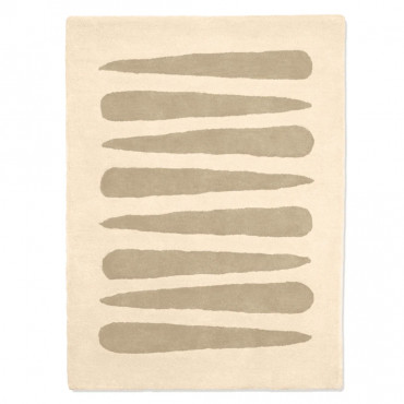 Tapis tufté coton bio - Mikado beige