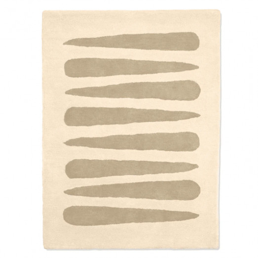 Tapis tufté coton bio - Mikado beige