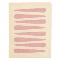 Tapis tufté coton bio - Mikado rose