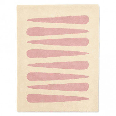 Tapis tufté coton bio - Mikado rose