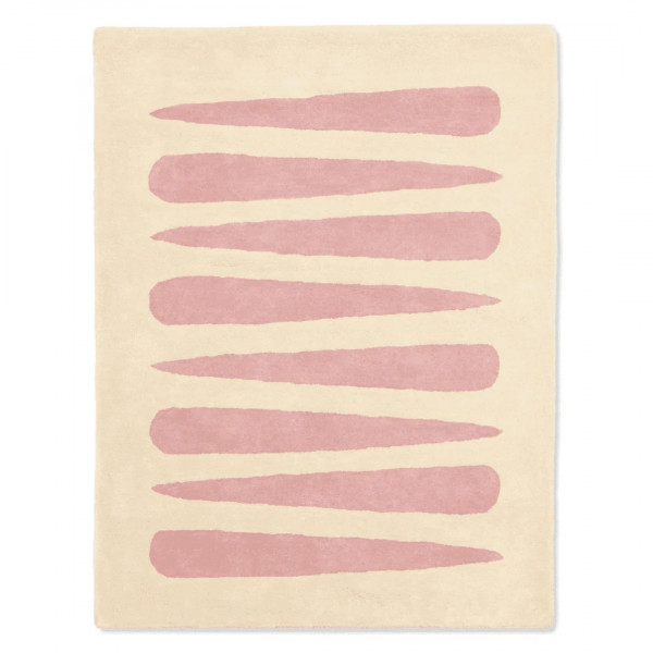 Tapis tufté coton bio - Mikado rose