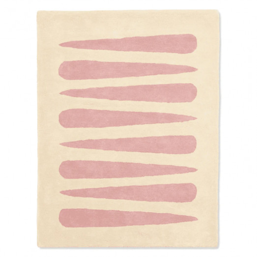 Tapis tufté coton bio - Mikado rose