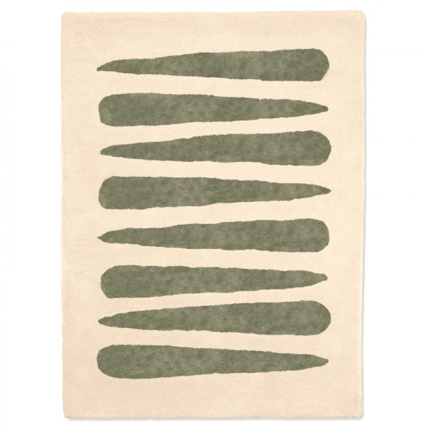 Tapis tufté coton bio - Mikado Kaki