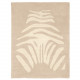 Tapis tufté coton bio - Zèbre beige