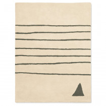 Tapis tufté coton bio - Marin kaki