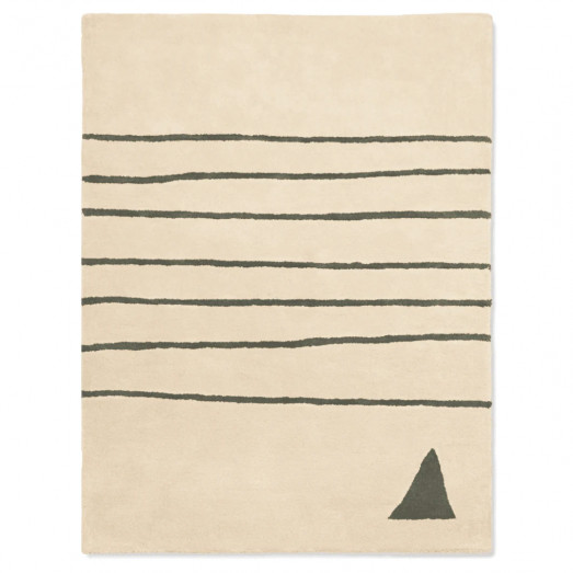 Tapis tufté coton bio - Marin Kaki