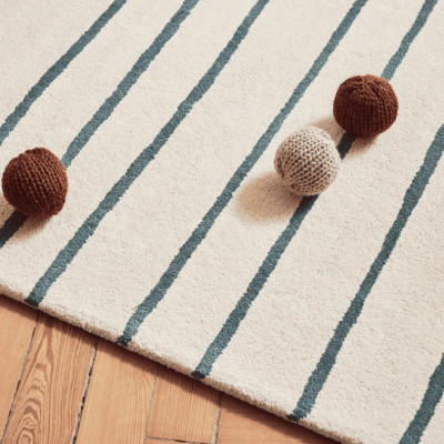 Tapis tufté coton bio - Marin Kaki