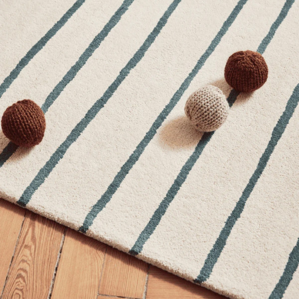 Tapis tufté coton bio - Marin Kaki