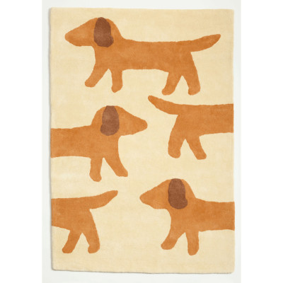 Tapis tufté coton bio - Walter caramel