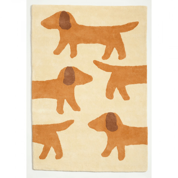 Tapis tufté coton bio - Walter caramel