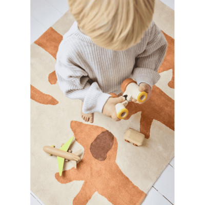 Tapis tufté coton bio - Walter caramel