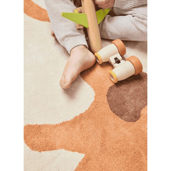 Tapis tufté coton bio - Walter caramel