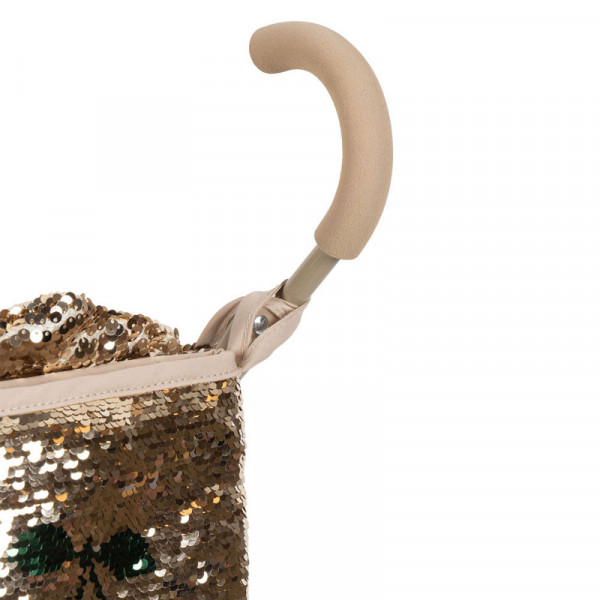 Poussette paillettes pour poupée - Glitter cherry