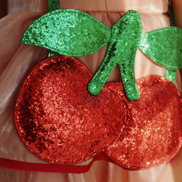 Sac à main paillettes - Cerises