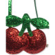 Sac à main paillettes - Cerises