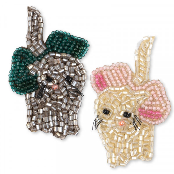 Lot de 2 barrettes à pinces - Chat