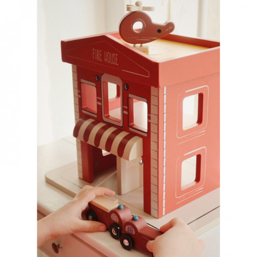 Caserne de pompiers en bois