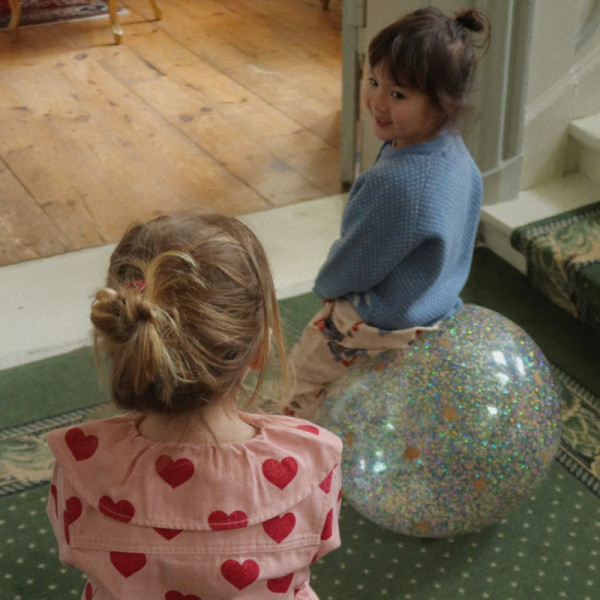 Balle rebondissante géante glitter - Lemon