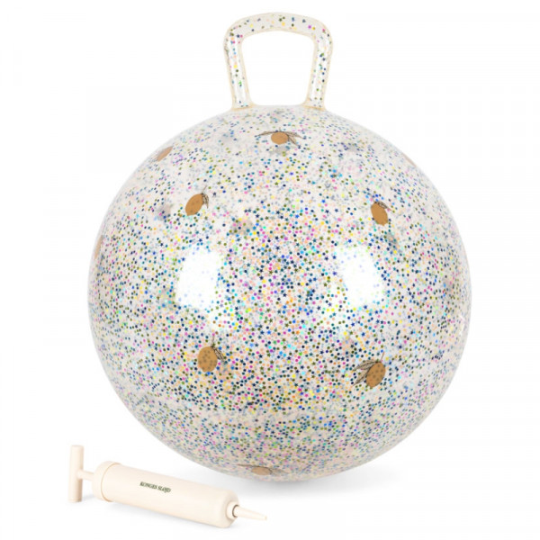 Balle rebondissante géante glitter - Lemon