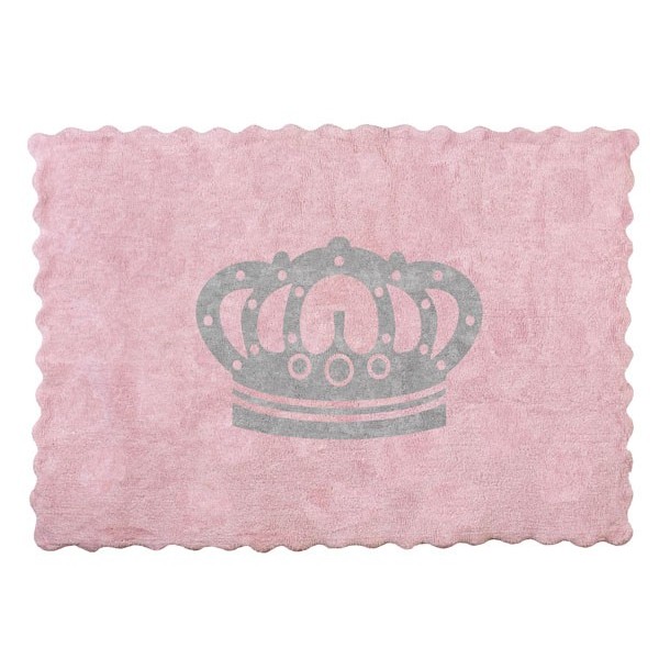 Tapis couronne - rose