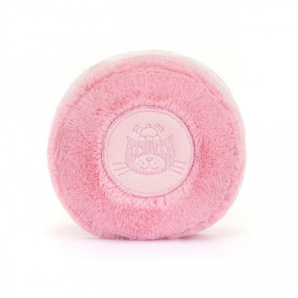 Peluche macaron Mia - Framboise