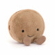 Peluche macaron Mona - Chocolat