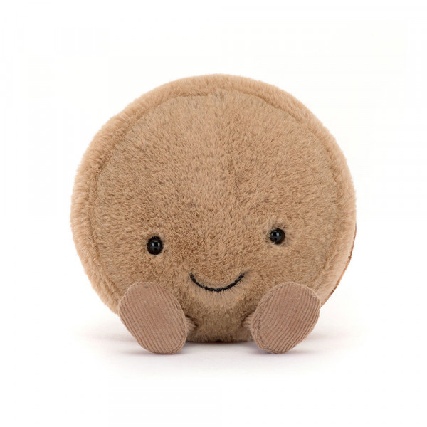 Peluche macaron Mona - Chocolat