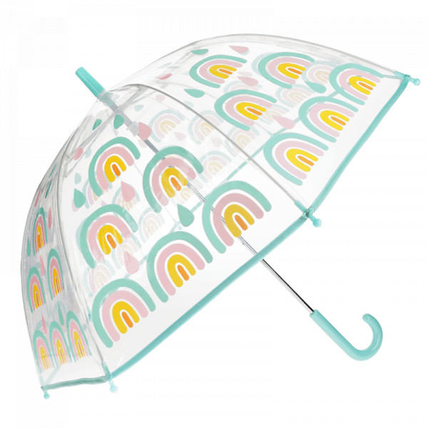 Parapluie enfant transparent - Arc-en-ciel