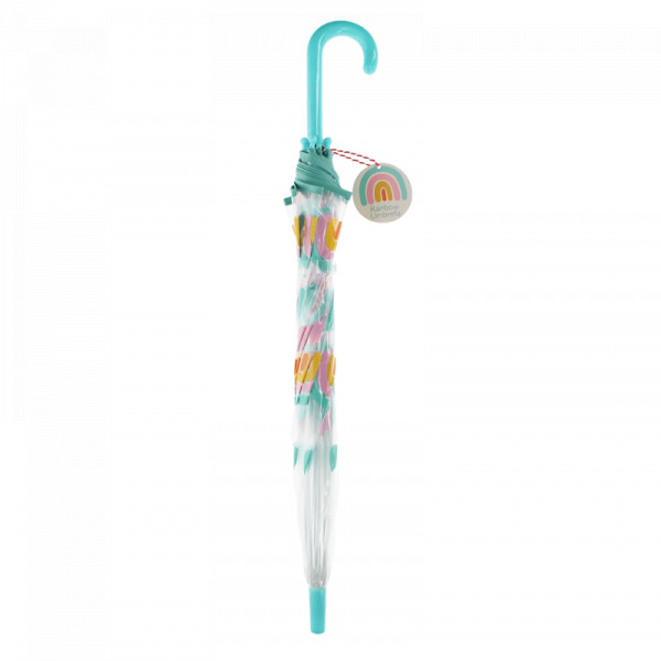 Parapluie enfant transparent - Arc-en-ciel