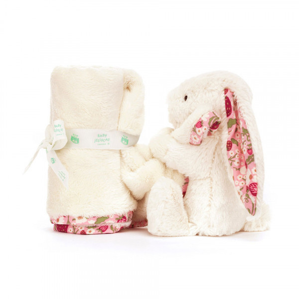 Doudou soother lapin Bashful - Blossom Cream Bunny Berry