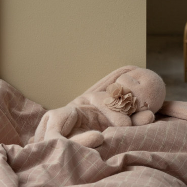 Peluche lapin couché - Pink Powder