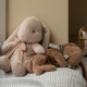 Peluche lapin couché - Soft Brown