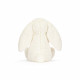Peluche lapin Bashful blanc avec sa rose