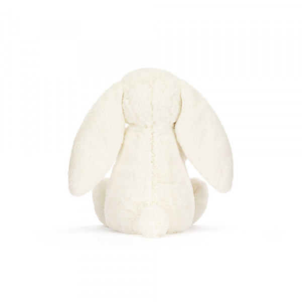 Peluche lapin Bashful blanc avec sa rose