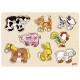 Puzzle à encastrements - Animaux de la ferme