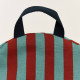 Long pouf enfant Bliss - Red teal green stripes