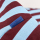 Long pouf enfant Bliss - Burgundy blue stripes