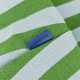 Long pouf enfant Bliss - Green blue stripes